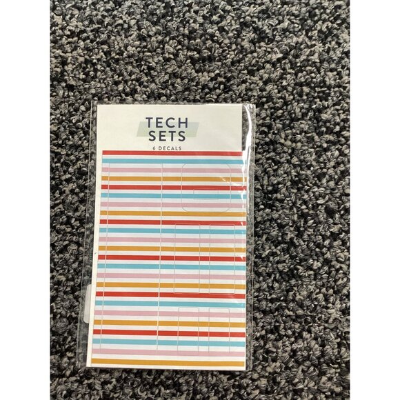 Tech Sets 6 Decals For Chargers & Plugs - Picture 1 of 2